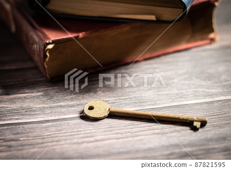 Old books and keys 87821595
