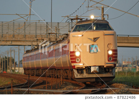 Hokuriku Main Line Kaga-Kasama-Mikawa JR West 485 Series A09 Reorganization (Kyoto) Raicho 87822486