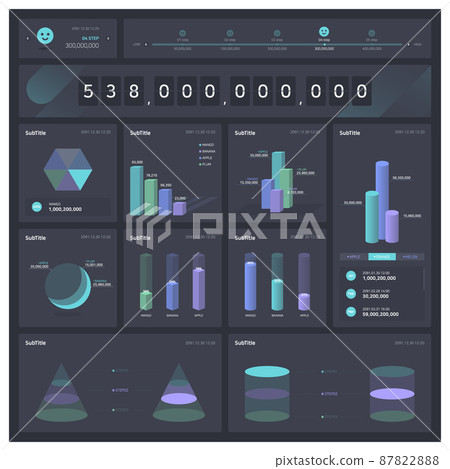一套通用實用的儀表板設計 一套通用實用的儀表板設計 87822888