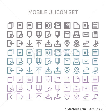 Simple icon that is practical and used a lot on mobile Simple icon that is practical and used a lot on mobile 87823330