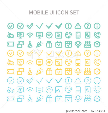 Simple icon that is practical and used a lot on mobile Simple icon that is practical and used a lot on mobile 87823331