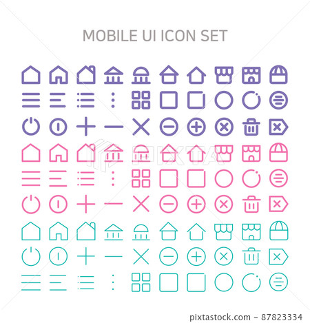Simple icon that is practical and used a lot on mobile Simple icon that is practical and used a lot on mobile 87823334