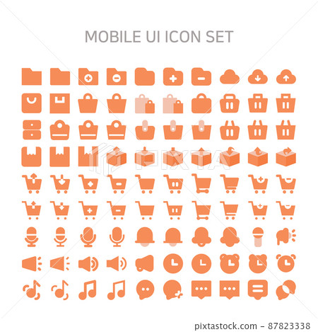 Simple icon that is practical and used a lot on mobile 87823338