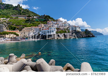 City of Maiori. Architecture and beaches of the city of Maiori City of Maiori. Architecture and beaches of the city of Maiori 87823969