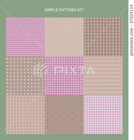 A collection of various types of patterns 87824114