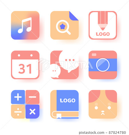 Collection of various app icons Collection of various app icons 87824780