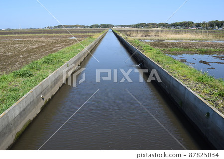 Aqueduct and drainage canal Ibaraki Prefecture Aqueduct and drainage canal Ibaraki Prefecture 87825034