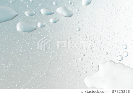 Drops and aqua blue background 87825238