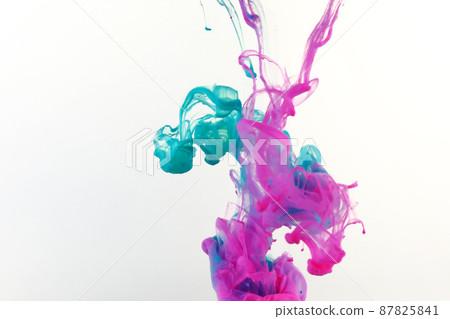 Colorful paints that spread underwater 87825841