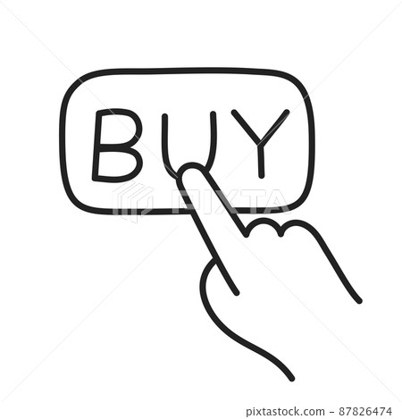 Buy. Hand Drawn Doodle Shopping Icon. Buy. Hand Drawn Doodle Shopping Icon. 87826474