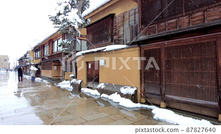 金澤西茶屋區的雪景 87827640