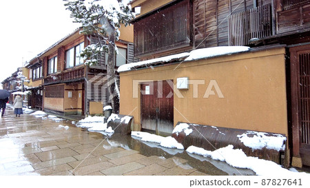 金澤西茶屋區的雪景 87827641