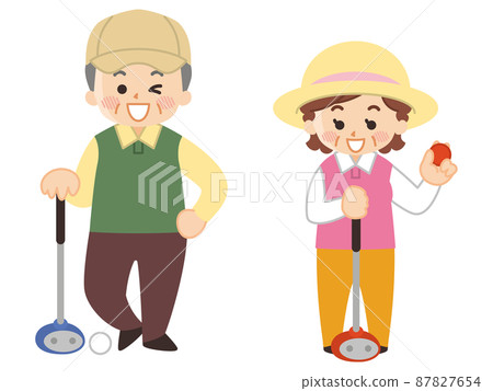 中年男女打公園高爾夫 高級高爾夫 87827654