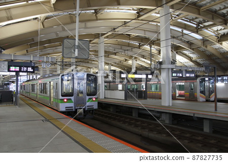 Niigata Station: E127 series, the first train on the Echigo Line Niigata Station: E127 series, the first train on the Echigo Line 87827735