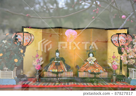 Hina dolls and plums Hina dolls and plums 87827817
