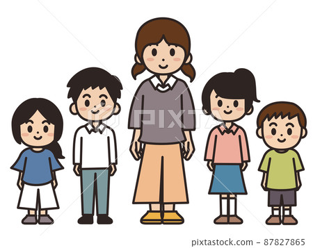 Illustration material for children of various generations 87827865