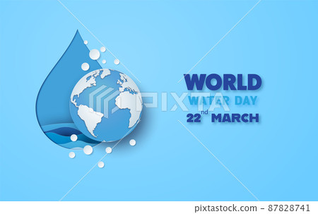 concept of eco and wolrd water day 87828741