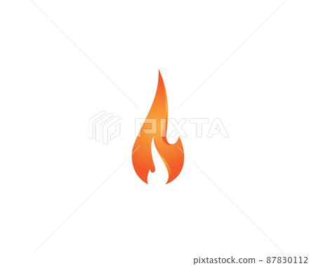 Fire symbol vector icon Fire symbol vector icon 87830112