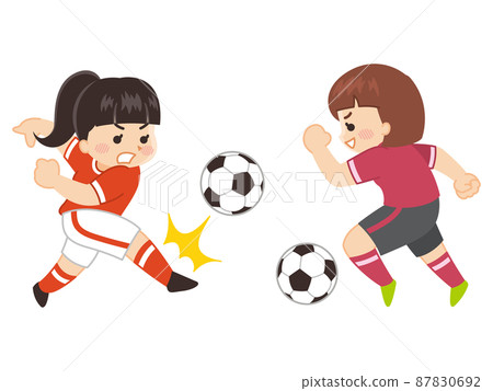 Women's soccer ball player sports club activities 87830692