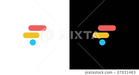 Modern and attractive letter F initials logo design 2 Modern and attractive letter F initials logo design 2 87831463
