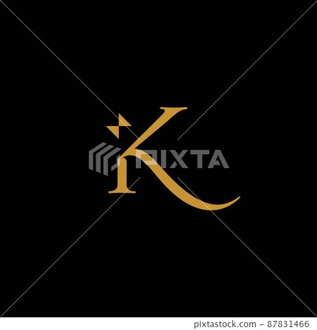 luxury and elegant design initial letter K luxury and elegant design initial letter K 87831466