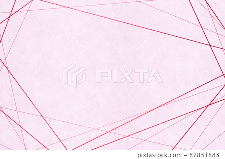 Background material of Japanese paper with a straight pink pattern 87831883