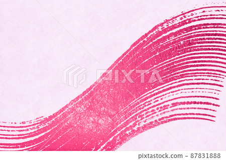 Background material of Japanese paper with a streamlined pink pattern 87831888