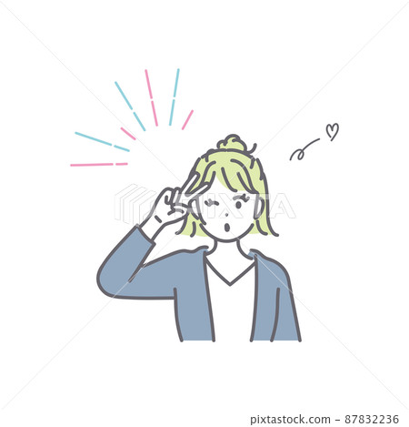 Image illustration of a young woman doing a... - Stock Illustration ...