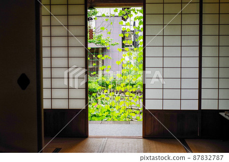 一個老日本房子的夏天 shoji 一個老日本房子的夏天 shoji 87832787