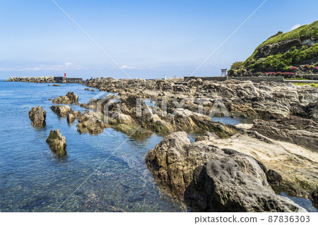 城島灘崎風景[神奈川縣三浦市] 87836303
