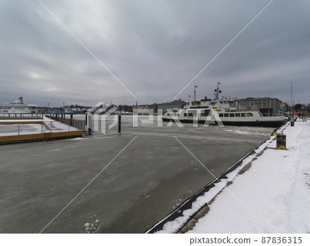 Helsinki, Finland Frozen harbor of Helsinki / Helsinki, Finland 87836315