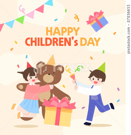 happy children's day shopping event template 02 happy children's day shopping event template 02 87836655