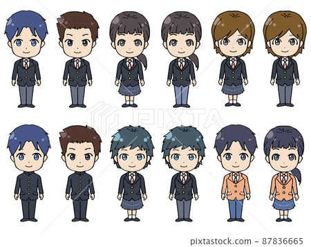 School uniform variations (men and women) School uniform variations (men and women) 87836665