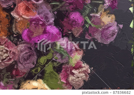 Beautiful abstract peony flower rose flower illustration Beautiful abstract peony flower rose flower illustration 87836682