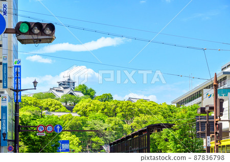 Kumamoto Castle "Downtown Kumamoto / Suidocho / Densha Dori" (fresh green / spring / early summer) Taken in 2021 Kumamoto Kumamoto Castle "Downtown Kumamoto / Suidocho / Densha Dori" (fresh green / spring / early summer) Taken in 2021 Kumamoto 87836798