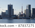 View from Harumi Passenger Terminal / Tokyo Tower 87837275