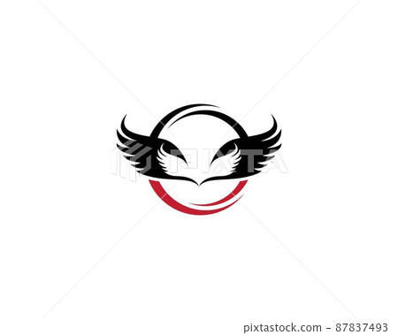 Wing vector icon 87837493