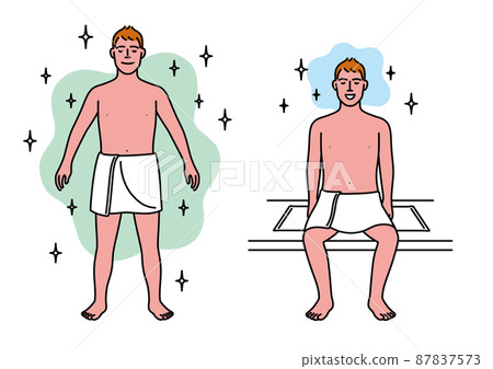 Relax in the sauna 87837573