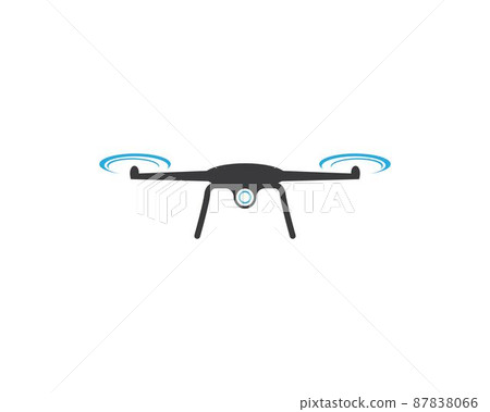 Drone symbol vector icon Drone symbol vector icon 87838066
