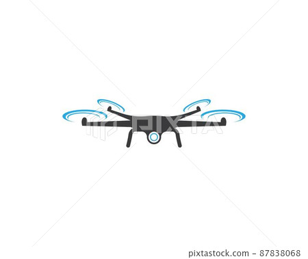 Drone symbol vector icon Drone symbol vector icon 87838068