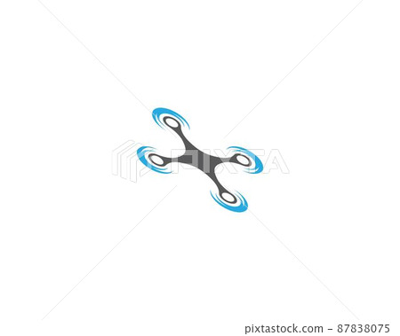 Drone symbol vector icon Drone symbol vector icon 87838075