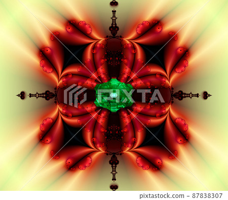 Computer generated abstract colorful fractal artwork 87838307