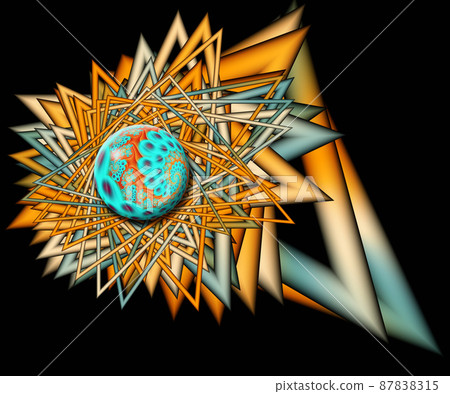 Computer generated abstract colorful fractal artwork Computer generated abstract colorful fractal artwork 87838315