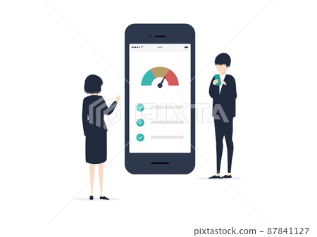 Let's improve the display speed of smartphones and mobile sites! Illustration material 87841127