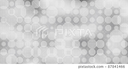 由八邊形組成的幾何背景材料 87841466