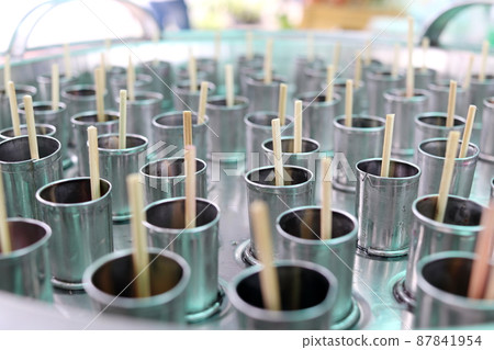 Stick in ice cream tub in stainless making ice cream. 87841954