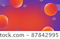 Cosmic spheres. Abstract future background. Copy space.  87842995