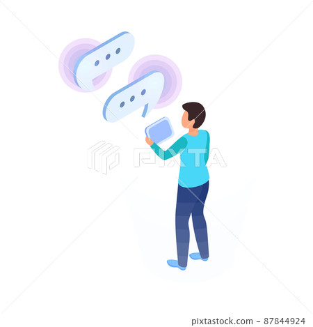 Virtual Reality Chat Composition 87844924