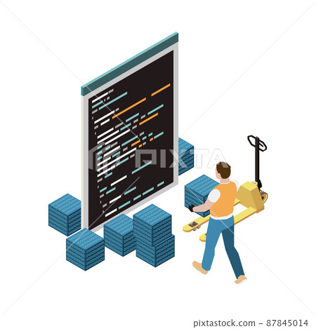 Cubes Of Code Composition - Stock Illustration [87845014] - PIXTA