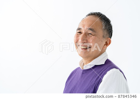 Senior man portrait Senior man portrait 87845346